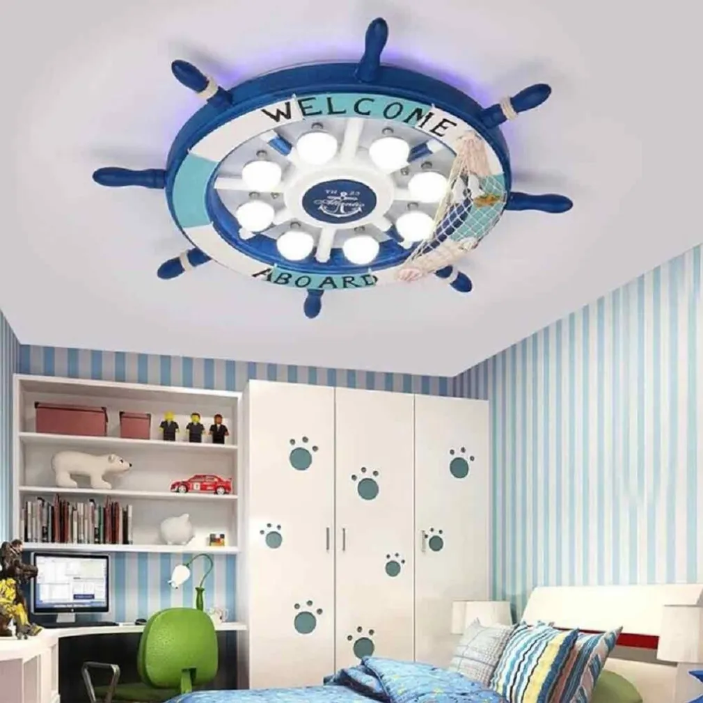 PLAFONIERA LED FORMA TIMONE 40 W LAMPADARIO DECORATIVO 3 COLORAZIONE LUCE E81-3C