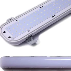 PLAFONIERA LED IMPERMEABILE 150CM CON LUCE INTEGRATA 6500K COPERTURA OPACA 60W