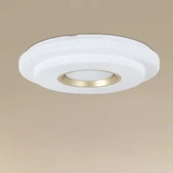 PLAFONIERA LED LAMPADA DA SOFFITTO 60W LUCE BIANCO FREDDO 6500K ORO BIANCO 63824