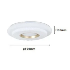 PLAFONIERA LED LAMPADA DA SOFFITTO 60W LUCE BIANCO FREDDO 6500K ORO BIANCO 63824
