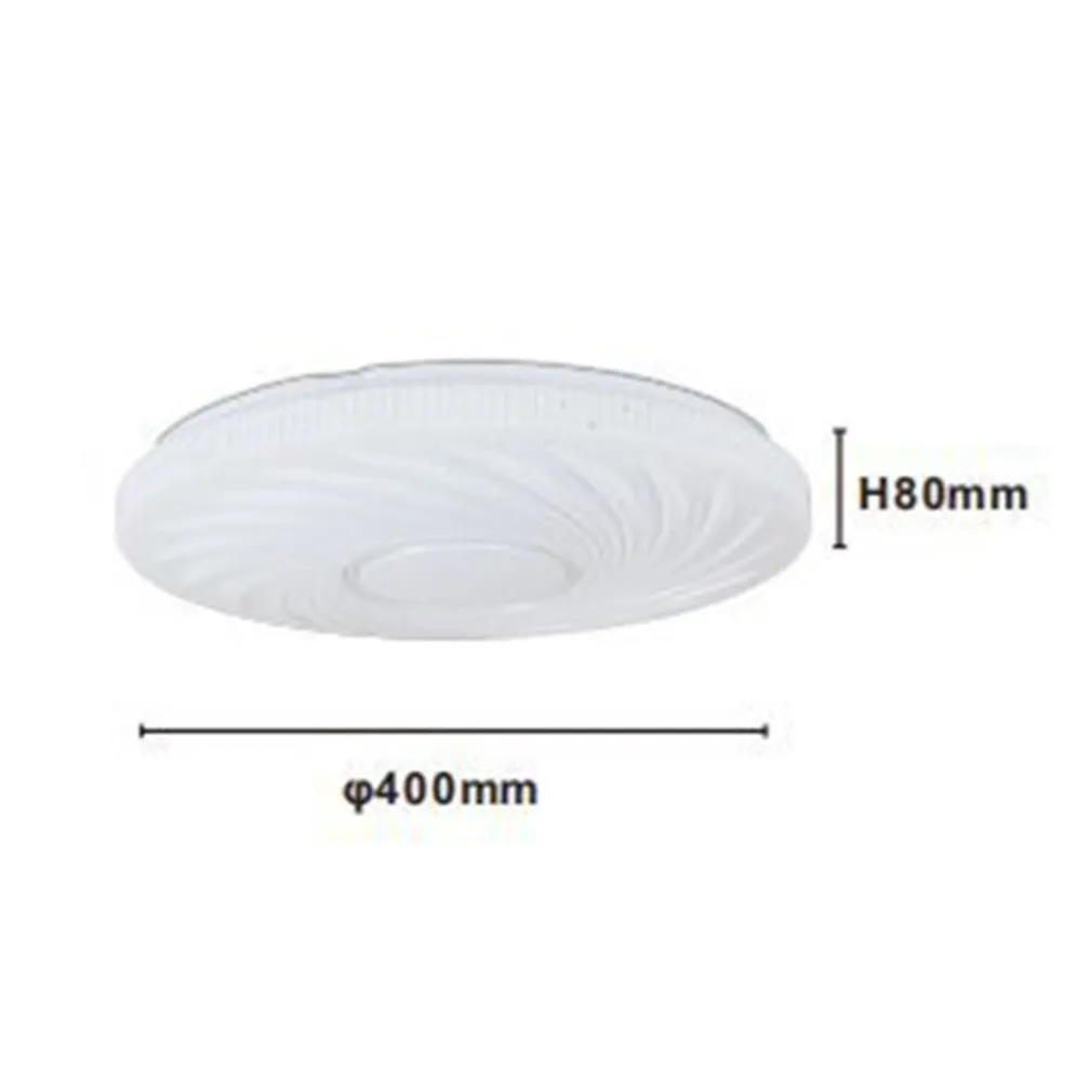 PLAFONIERA LED LAMPADA DA SOFFITTO VORTICE 45 WATT LUCE FREDDA 6500K BIANCO 75338