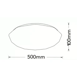 PLAFONIERA LED LAMPADA SOFFITTO C62-3C 60W 2800LM CCT LUCE 3000-6500K BLUETOOTH TELECOMANDO