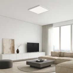 PLAFONIERA LED MODERNA ULTRA SLIM QUADRATA 45W IP40 TECNOLOGIA CCT CON SWITCH PQ-450-3C