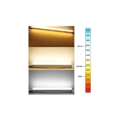 PLAFONIERA LED NEON T5 SOTTOPENSILE VETRO TRASPARENTE 6 WATT 30 CM