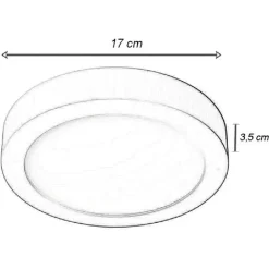 PLAFONIERA LED PANNELLO 12 W 3 COLORAZIONE LUCE FREDDA CALDA NATURALE P170B-T3C