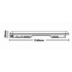 PLAFONIERA LED PER ESTERNO NEON TUBO 36W 120CM IMPERMEABILE IP65 LUCE 6500K LG-12