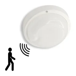 PLAFONIERA LED PER ESTERNO CON SENSORE DI MOVIMENTO 9W LUCE 6500K TONDA OVALE IP56 SEN-9F