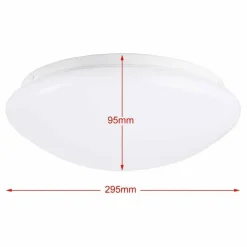 PLAFONIERA LED ROTONDA 12 W LUCE BIANCA 4000K NATURALE LAMPADA SOFFITTO 29,5 CM
