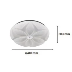 PLAFONIERA LED SOFFITTO DECORO FIORE 45W BIANCO LAMPADA LUCE FREDDA 6500K IP20 71771
