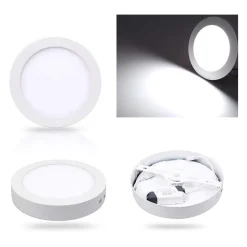 PLAFONIERA LED TONDA O QUADRATA DA SUPERFICIE PANNELLO DA 25W CALDO FREDDO NATUR