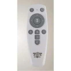 PLAFONIERA LED 72W 3 CERCHI EFFETTO CRISTALLO CON TELECOMANDO ANELLI BIANCO 31807