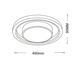 PLAFONIERA LED 35W CCT 3 COLORAZIONI LUCE GESTIBILE CON TELECOMANDO APP BLUETOOTH PN-31-3C