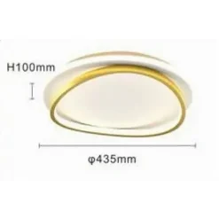 PLAFONIERA LED 36W CERCHIO BIANCO ORO MODERNO SOFFITTO TONDA LUCE NATURALE 71493