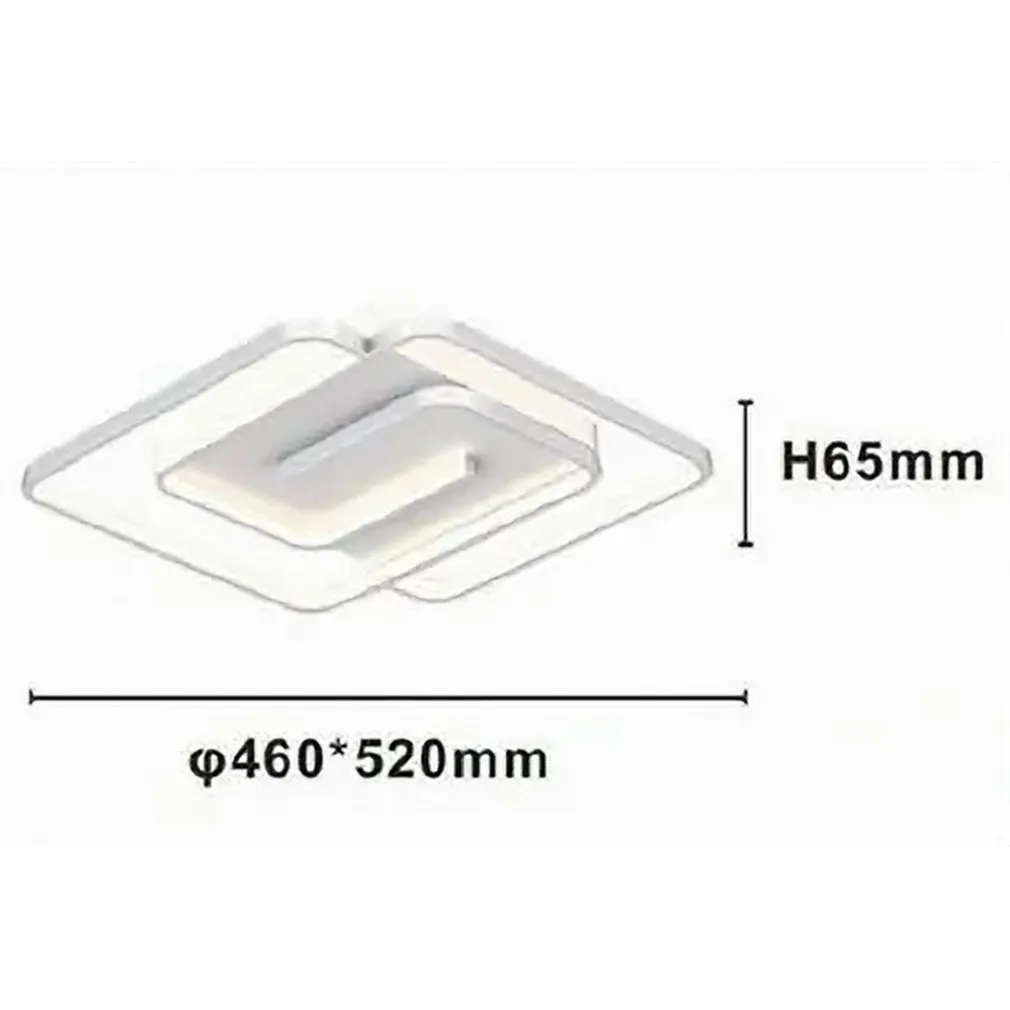 PLAFONIERA LED 48W QUADRATA SPIRALE VORTICE BIANCO LAMPADARIO SOFFITTO LUCE 4000K 70616