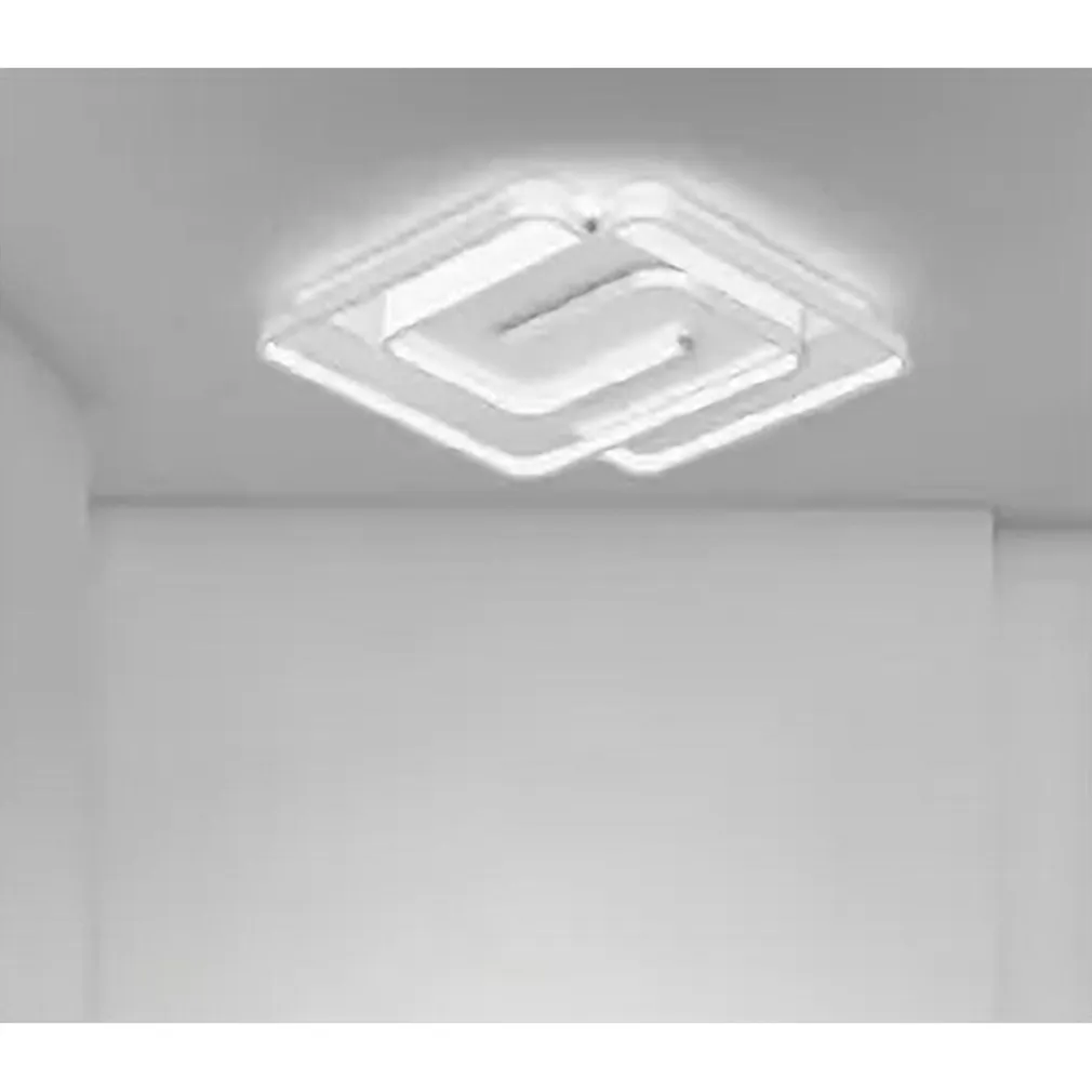 PLAFONIERA LED 48W QUADRATA SPIRALE VORTICE BIANCO LAMPADARIO SOFFITTO LUCE 6500K 70623