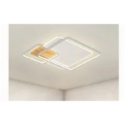 PLAFONIERA LED 40W QUADRATI BIANCO LAMPADARIO SOFFITTO MODERNO LUCE NATURALE 70852