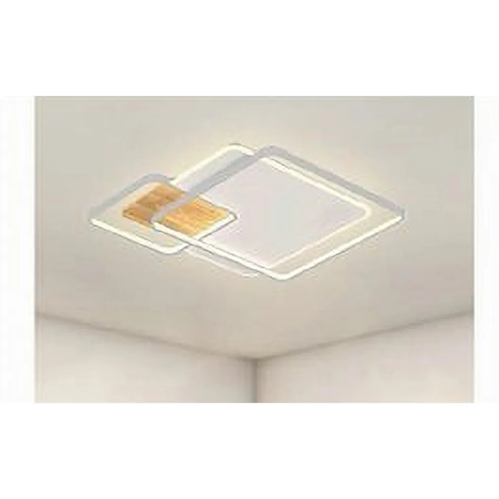PLAFONIERA LED 40W QUADRATI BIANCO LAMPADARIO SOFFITTO MODERNO LUCE NATURALE 70852