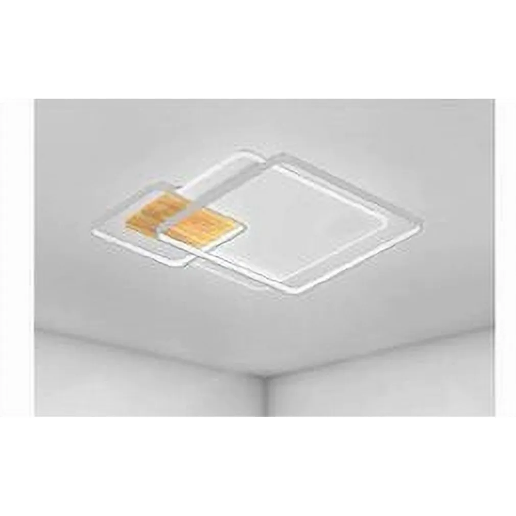 PLAFONIERA LED 40W QUADRATI BIANCO LAMPADARIO SOFFITTO MODERNO LUCE FREDDA 70869