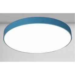 PLAFONIERA LED 70W ROTONDA LAMPADA SOFFITTO BLU/CELESTE LAMPADARIO LUCE FREDDA 02638