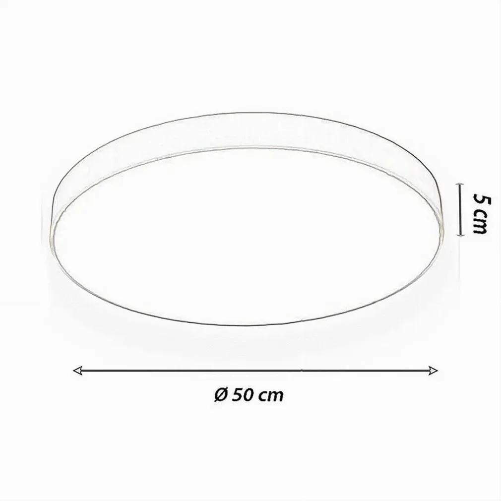 PLAFONIERA LED 70W ROTONDA LAMPADA SOFFITTO BIANCA LAMPADARIO LUCE NATURALE 02560