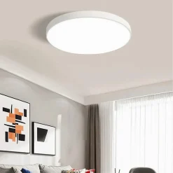 PLAFONIERA LED 70W ROTONDA LAMPADA SOFFITTO BIANCA LAMPADARIO LUCE NATURALE 02560