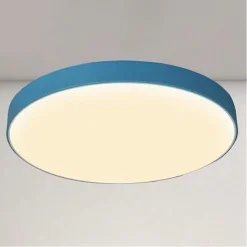 PLAFONIERA LED 70W ROTONDA LAMPADA SOFFITTO BLU/CELESTE LAMPADARIO LUCE NATURALE 02645