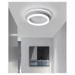 PLAFONIERA LED 27W TONDA CERCHIO BIANCO MODERNO LAMPADARIO SOFFITTO LUCE FREDDA 50490
