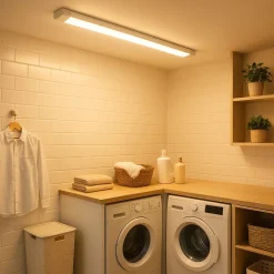 PLAFONIERA LINEARE LED SLIM 27 W 60 CM TECNOLOGIA CCT SWITCH ALTA LUMINOSITÀ IP20 PF-60-3C