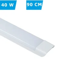 PLAFONIERA LINEARE LED SLIM 40 W 90CM TECNOLOGIA CCT SWITCH ALTA LUMINOSITÀ IP20 PF-90-3C