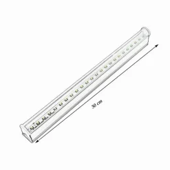 PLAFONIERA NEON SOTTOPENSILE LED TRASPARENTE TUBO 30 CM 5 WATT REGLETTE T5-30T