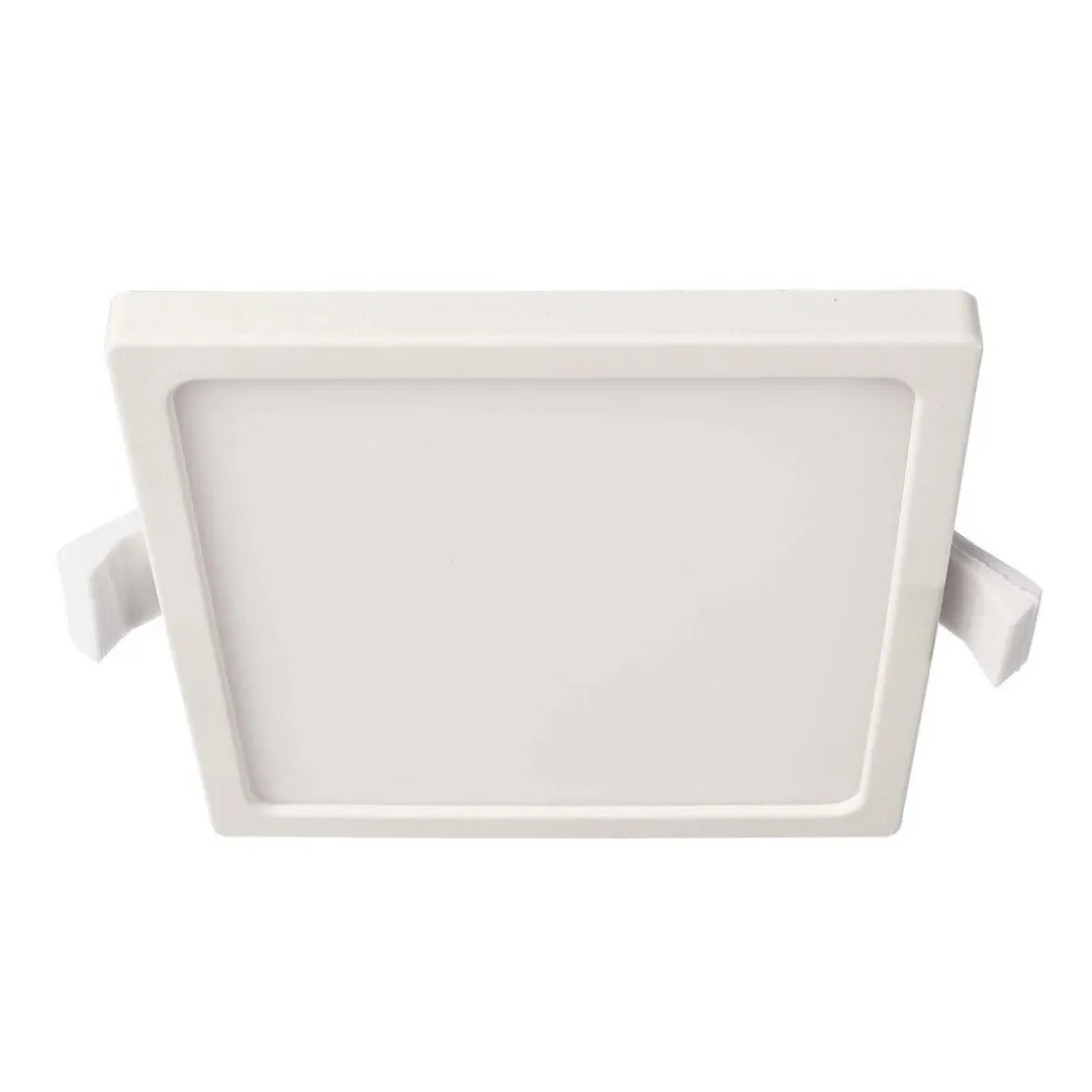 PLAFONIERA QUADRATA FARETTO INCASSO LED 7W LUCE CALDA LAMPADA SOFFITTO CORRIDOIO