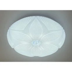 PLAFONIERA SOFFITTO LAMPADA LED DECORO FIORE 60W BIANCO LUCE FREDDA 6500K IP20 16744