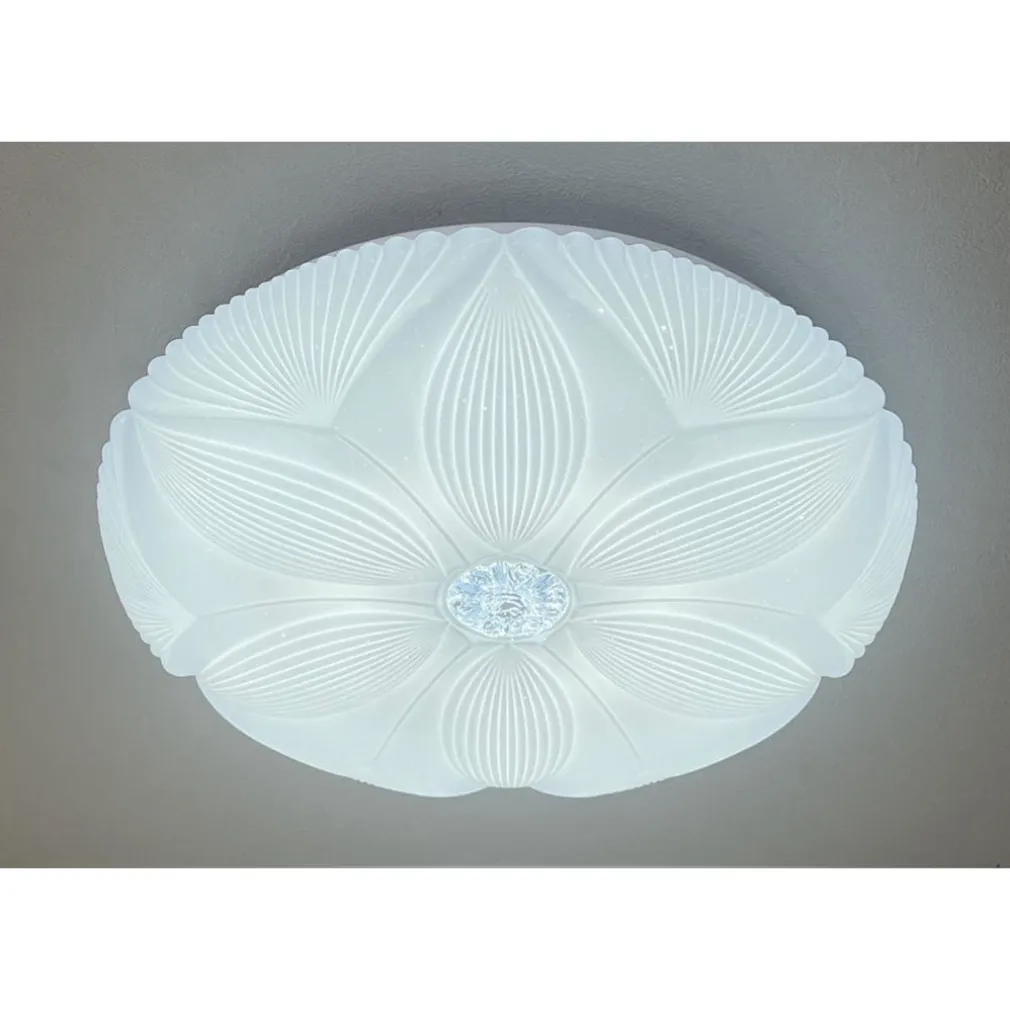 PLAFONIERA SOFFITTO LAMPADA LED DECORO FIORE 60W BIANCO LUCE FREDDA 6500K IP20 16744
