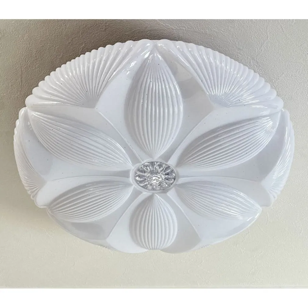PLAFONIERA SOFFITTO LAMPADA LED DECORO FIORE 60W BIANCO LUCE FREDDA 6500K IP20 16744