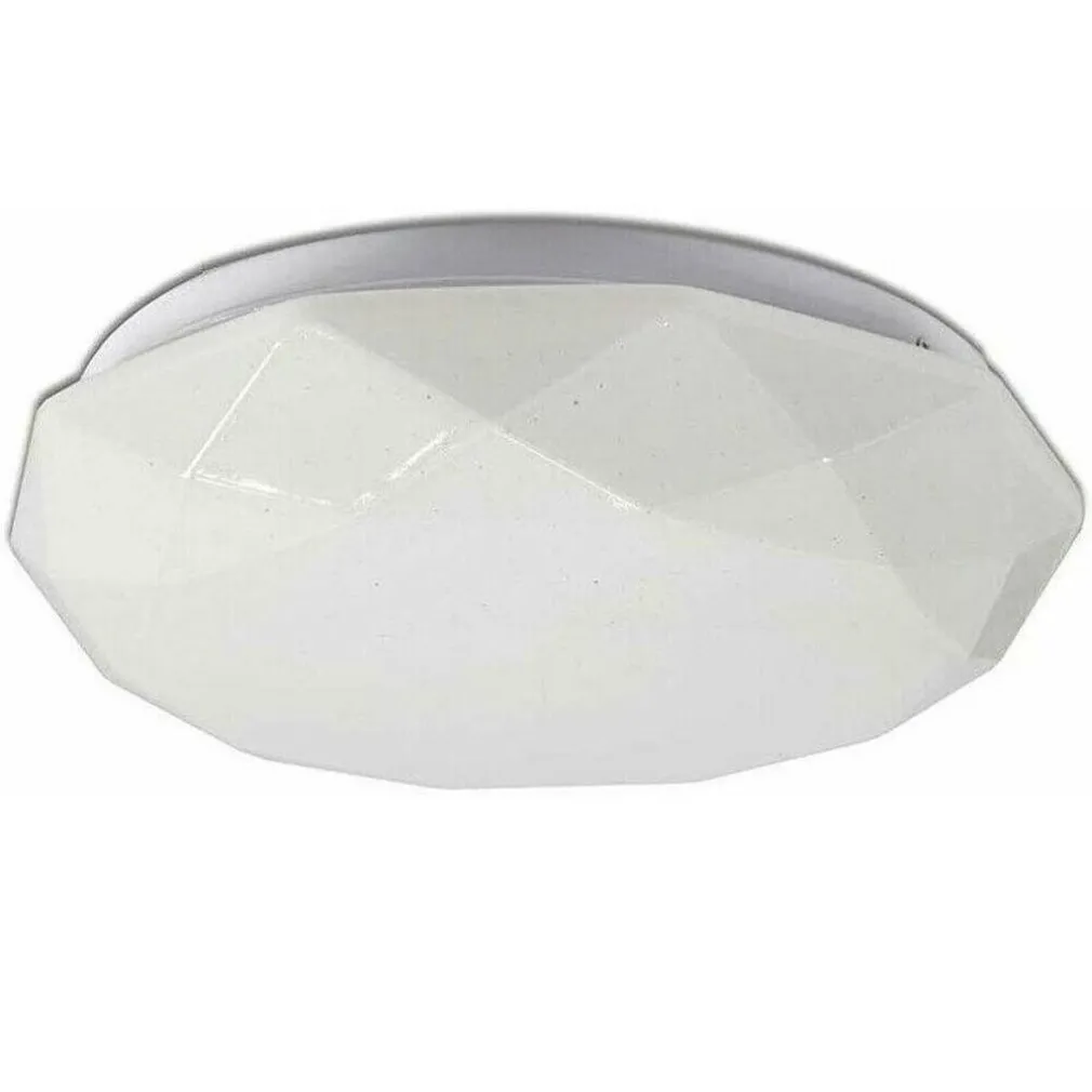 PLAFONIERA SOFFITTO LAVORATA 24 WATT 48LED MODERNO LUCE 3000K 4000K 6500K C-0