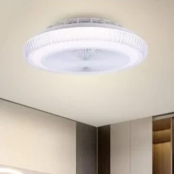 PLAFONIERA SOFFITTO LED LAMPADARIO CON VENTILATORE TELECOMANDO LUCE 3000-6500K 42279