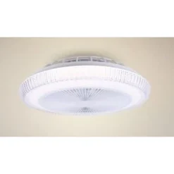 PLAFONIERA SOFFITTO LED LAMPADARIO CON VENTILATORE TELECOMANDO LUCE 3000-6500K 42279