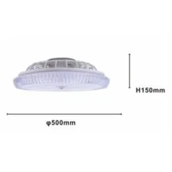 PLAFONIERA SOFFITTO LED LAMPADARIO CON VENTILATORE TELECOMANDO LUCE 3000-6500K 42279
