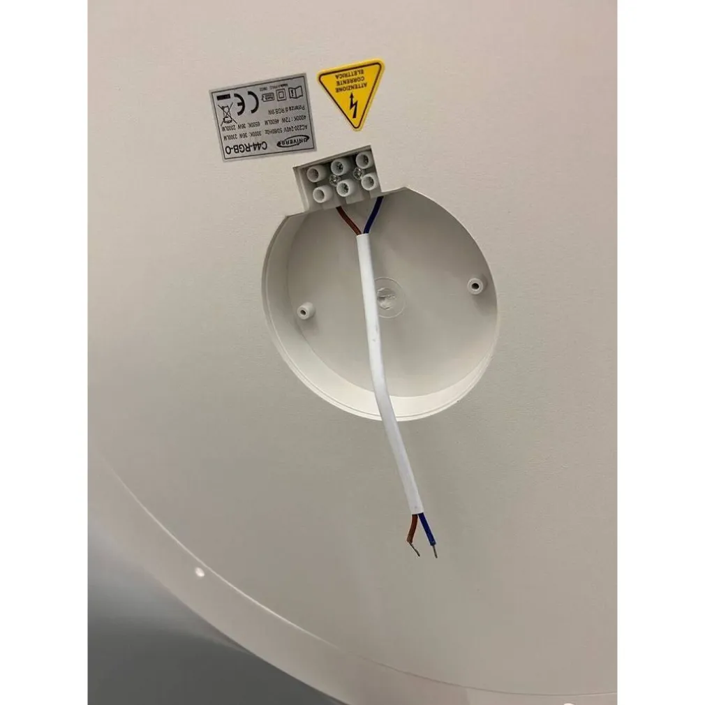 PLAFONIERA SOFFITTO LUCE LED RGB BLUETOOTH CASSA TELECOMANDO DIMMERABILE C44-RGB-O