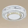 PLAFONIERA SOFFITTO 65W Ø50CM LED DESIGN TONDO A STRATI CON CRISTALLI LUCE FREDDA 17814