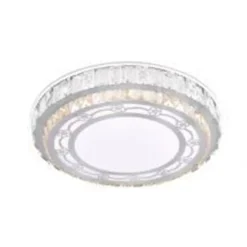 PLAFONIERA SOFFITTO 60W Ø50CM LED TONDO A STRATI CON CRISTALLI FLOREALE LUCE FREDDA 13675