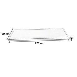 PLAFONIERA SOFFITTO 120X30CM PANNELLO LED 40W 3 COLORAZIONI DI LUCE LP120-40W-3C