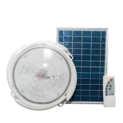 PLAFONIERA SOLARE LAMPADA SENSORE CREPUSCOLARE TONDA 60W DIMMERABILE TELECOMANDO
