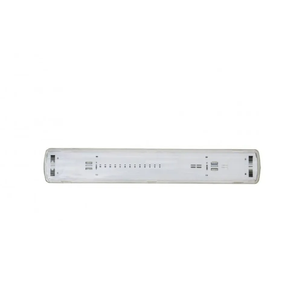 PLAFONIERA STAGNA 2 NEON LED TUBO T8 G13 60 CM DA PARETE SOFFITTO IP65 T8-60S