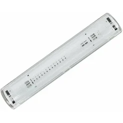 PLAFONIERA STAGNA 2 NEON LED TUBO T8 G13 120 CM DA PARETE SOFFITTO IP65 T8-120S