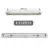 PLAFONIERA STAGNA 1 NEON LED TUBO T8 G13 DA 120 CM PARETE SOFFITTO IP65 T8-120SS
