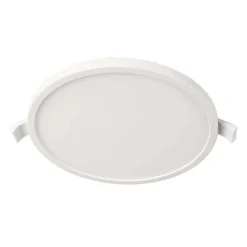 PLAFONIERA TONDA MODERNA INCASSO 18 CM FARETTO PANNELLO LED 12 W LUCE CALDA 230V