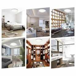 PLAFONIERA TONDA SOFFITTO 18W METALLO PLASTICA IP20 LUCE 6500K 4000K 3000K C01-18