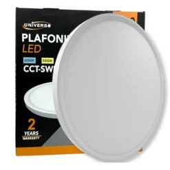 PLAFONIERA ULTRA SLIM LED 30W ROTONDA 40CM IP40 CCT 3IN1 CAMBIA COLORE LUCE MXDY400-30W-3C