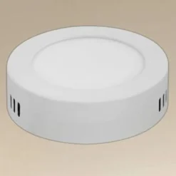 PLAFONIERE LED 6W LUCE 3000K-6500K TONDO SOFFITTO PARETE INTERRUTTORE 660LM 00120
